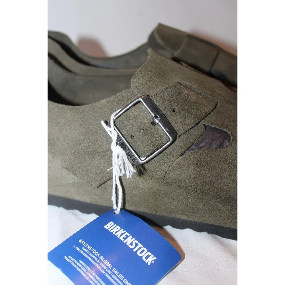 Birkenstock London Men's BS Suede Sandals DRIED THYME EU 44 REGULAR US 11  NEW